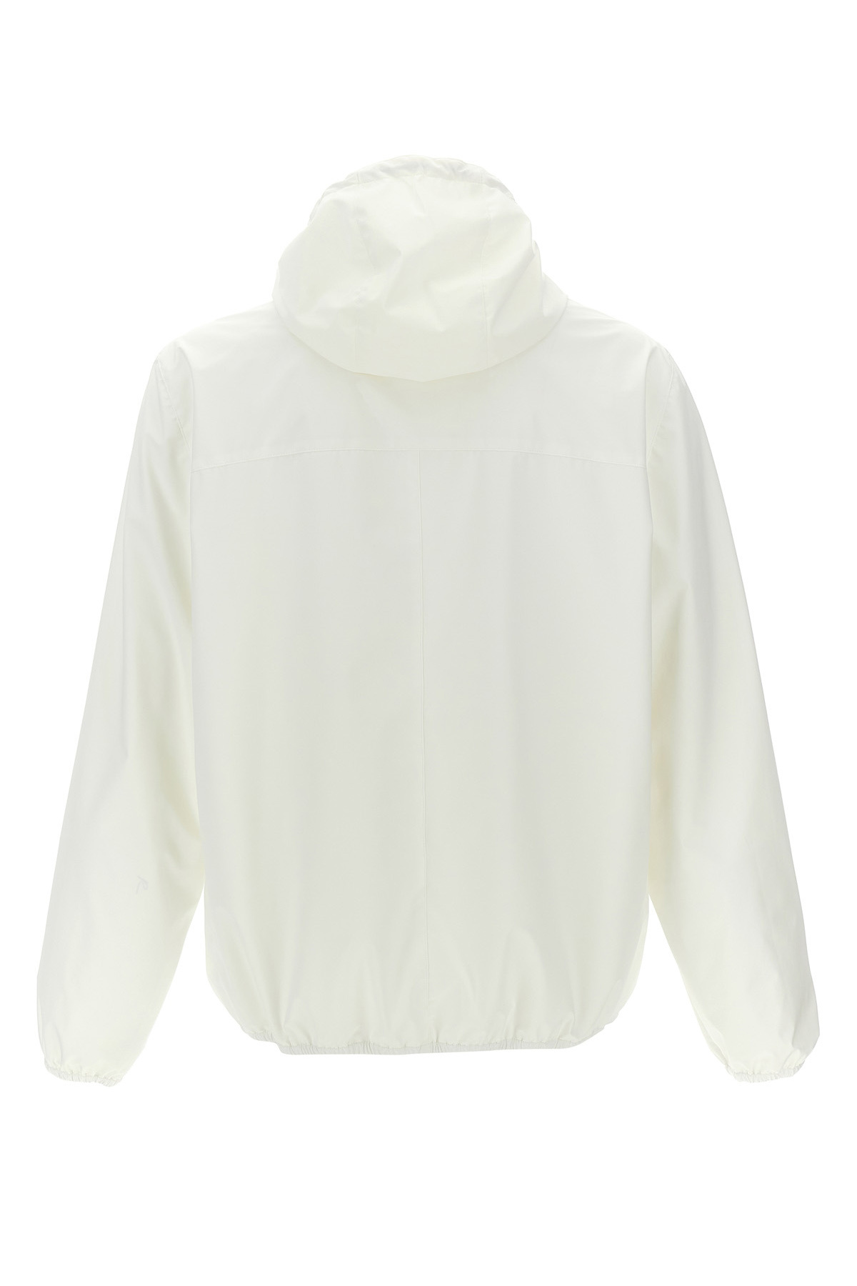 Brunello Cucinelli Waterproof Logo Jacket With Hood And Pockets In White
