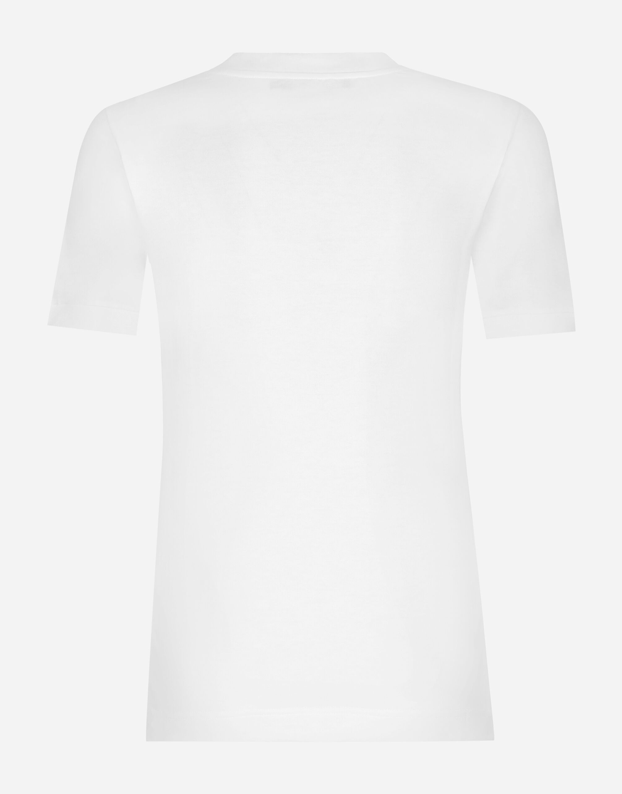Dolce & Gabbana Patch Logo T-shirt In White