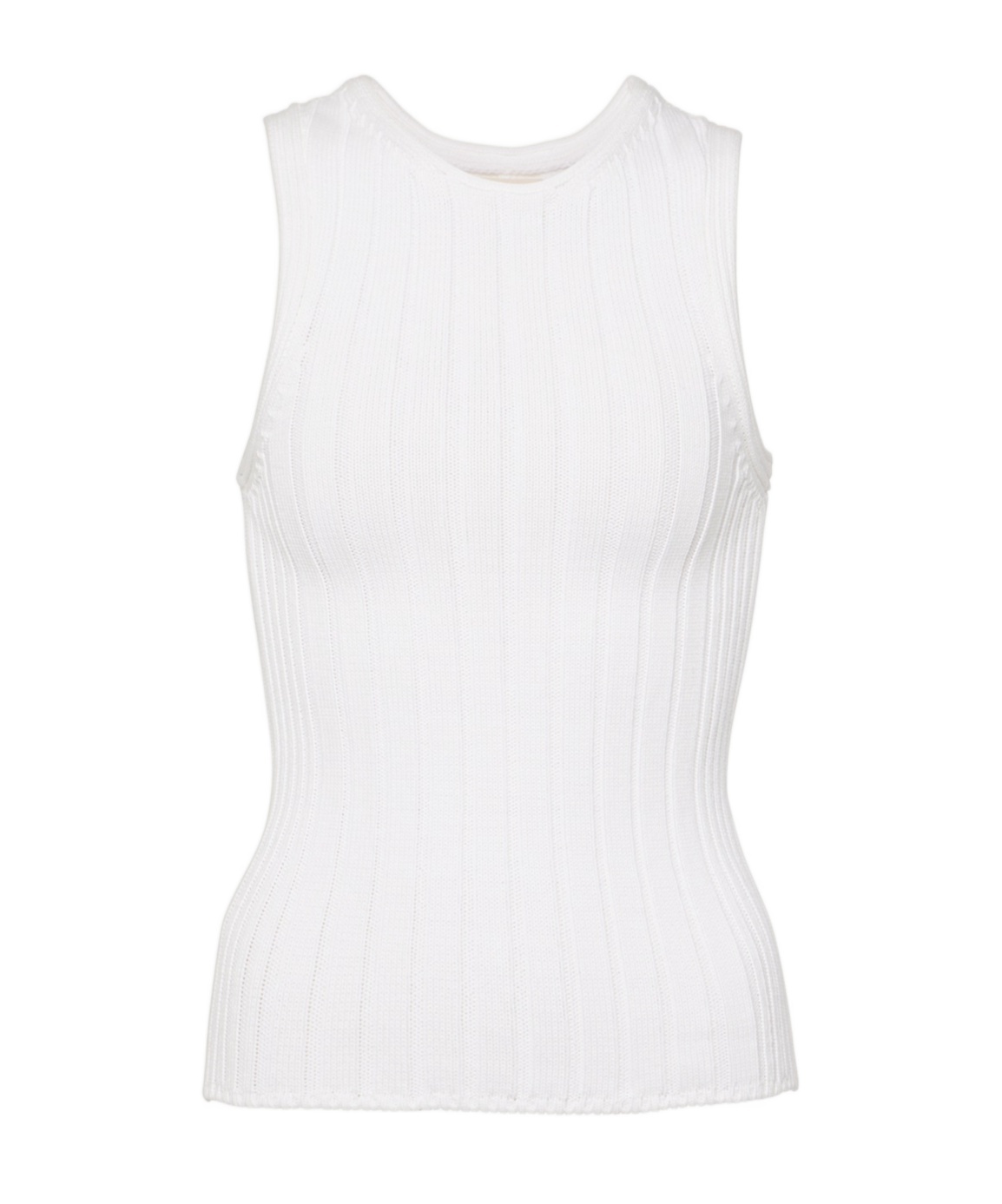Khaite Manu Cotton-blend Tank Top In White