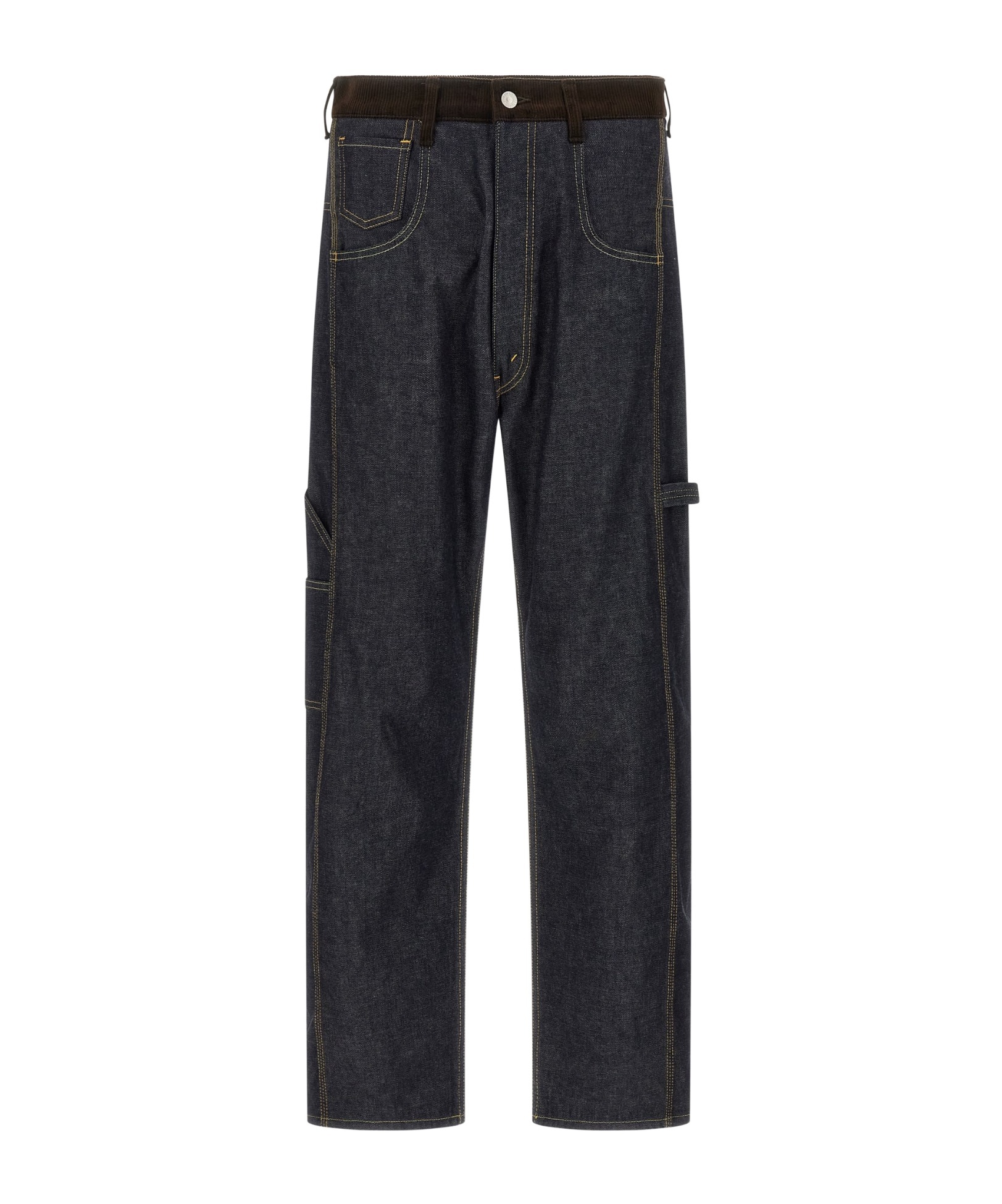 Junya Watanabe Belt Loop Denim Trousers In Black