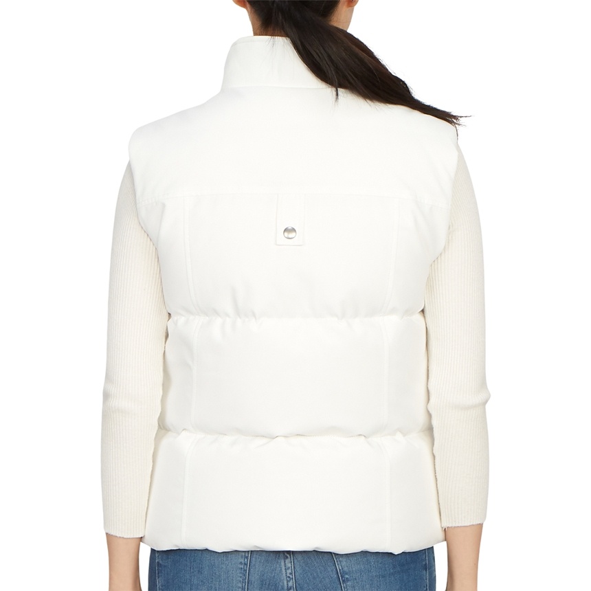Moose Knuckles Down Vest With Standing Neck In White