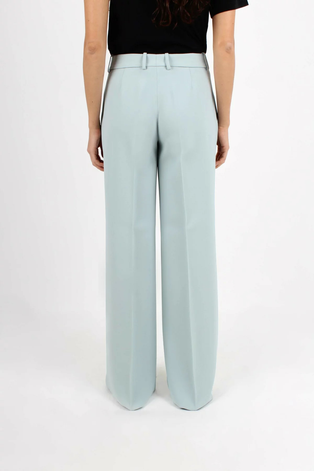 Ermanno Scervino Wide Leg Trousers In Blue