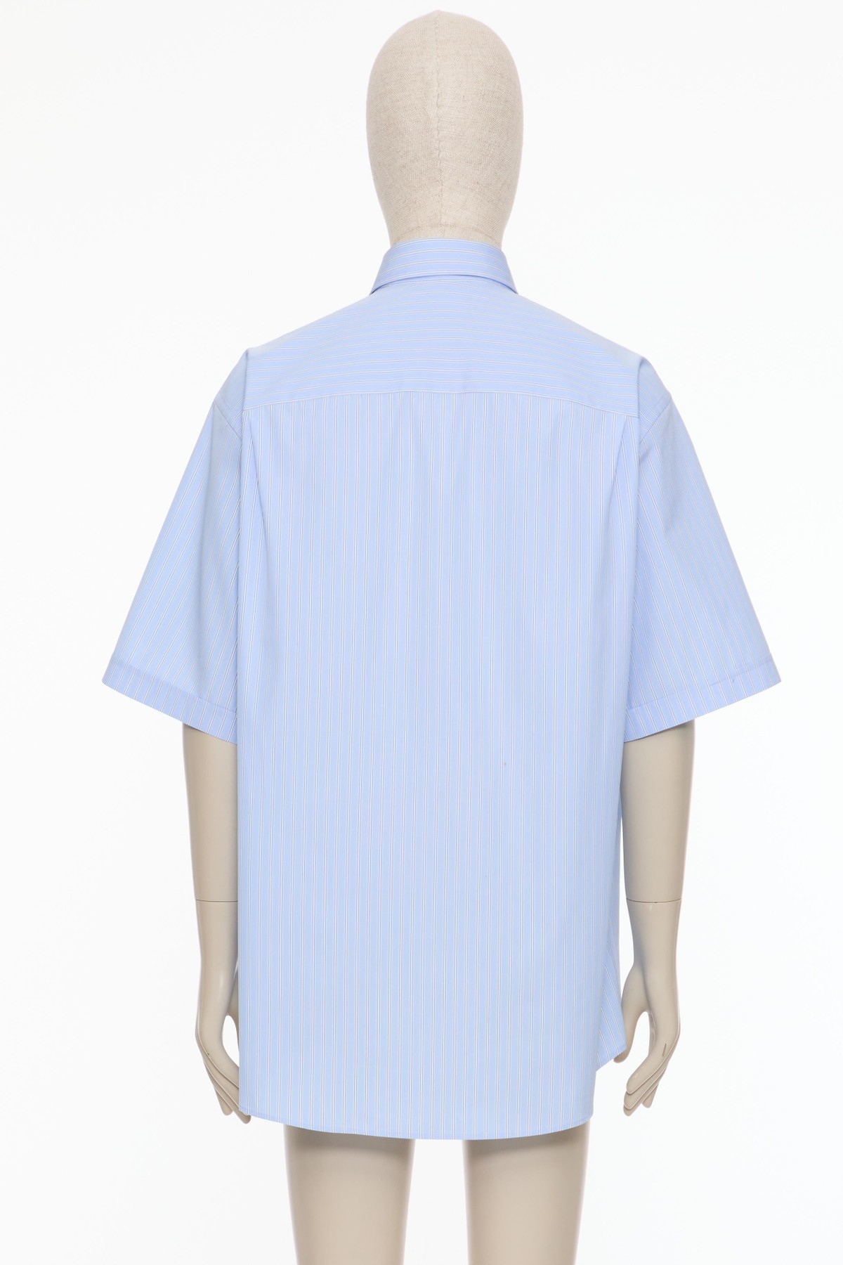 Valentino Embroidered Cotton Shirt In Blue