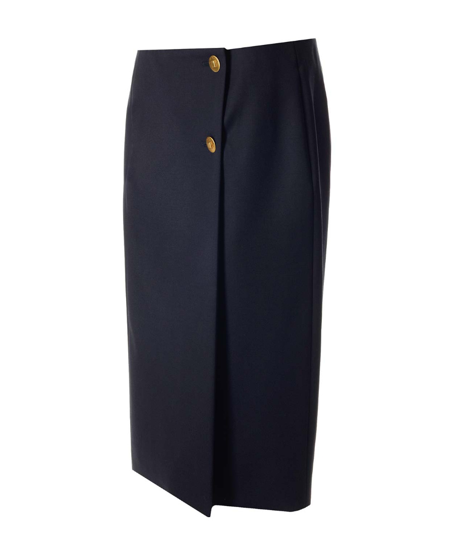 Givenchy Button-decorated Skirt In Black