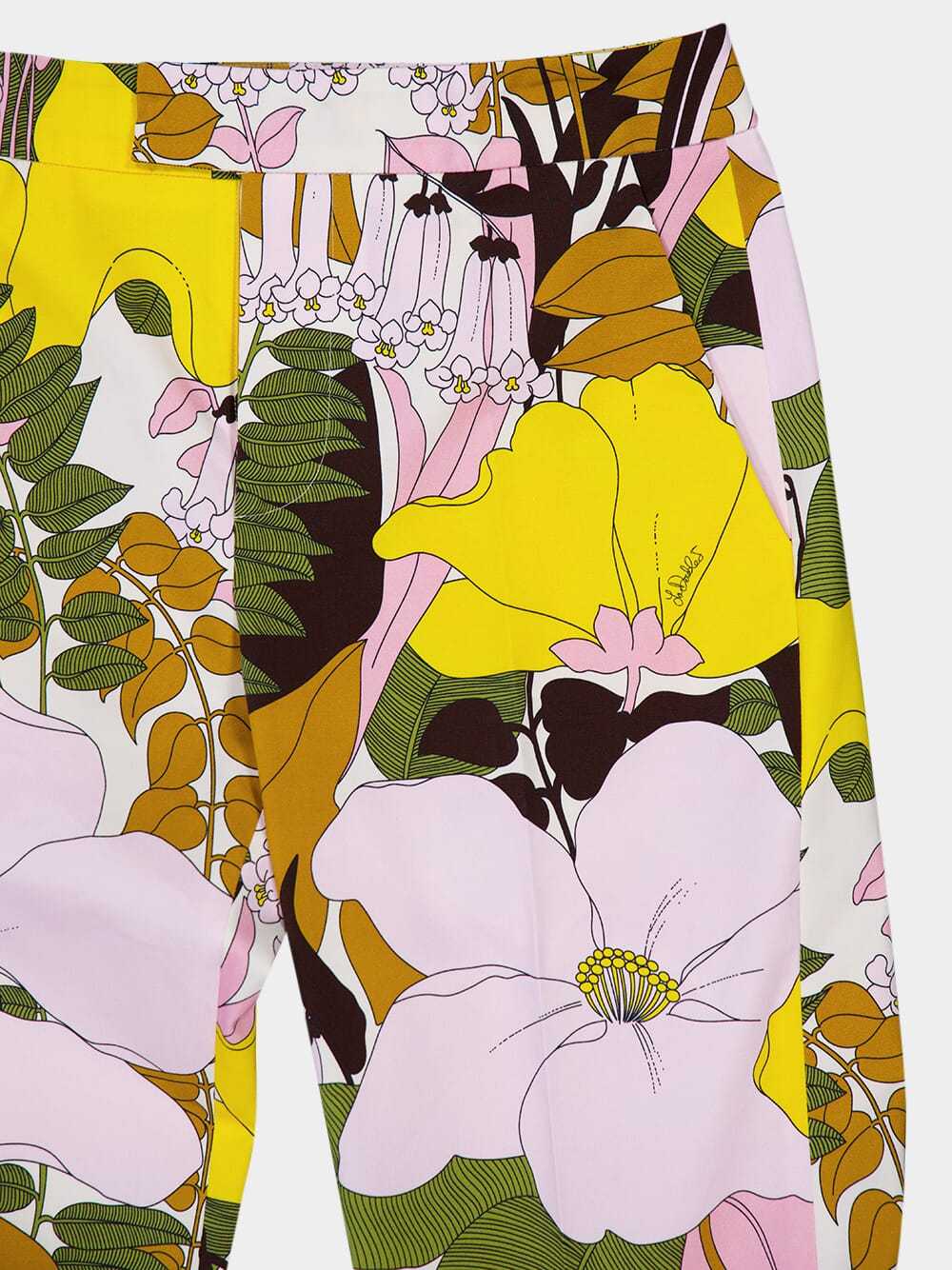 La Doublej Saturday Night Flared Trousers In Multi