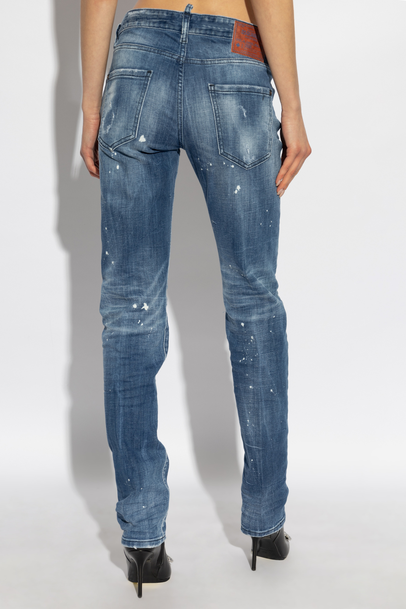 Shop Dsquared2 80's Jeans In Blue