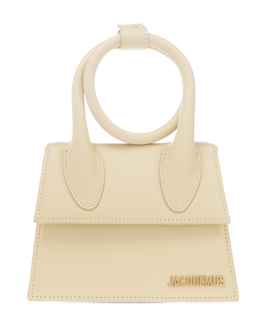 Jacquemus Le Chiquito Moyen Leather Handbag In Nude