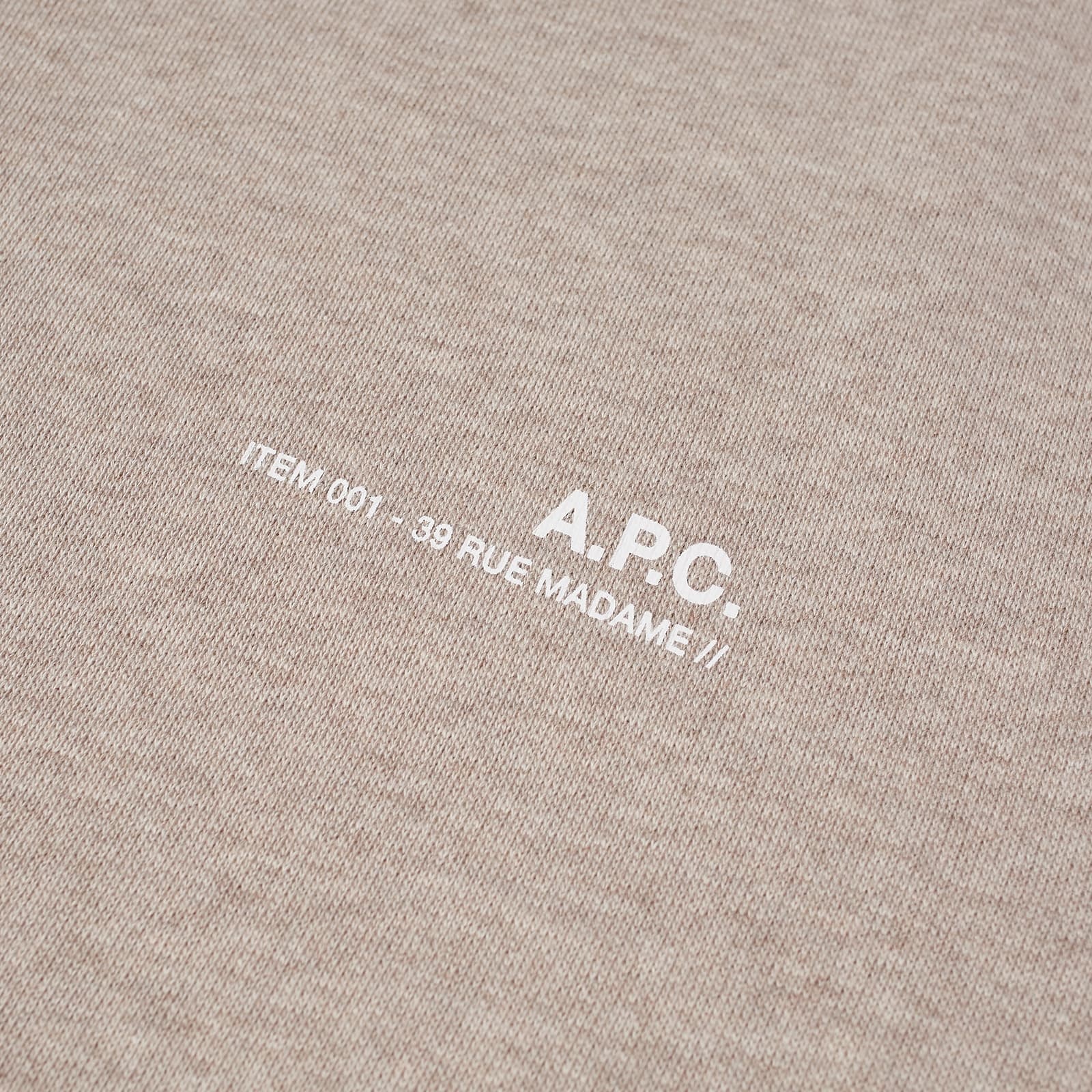 Apc Sweatshirt With Logo Print In Nude