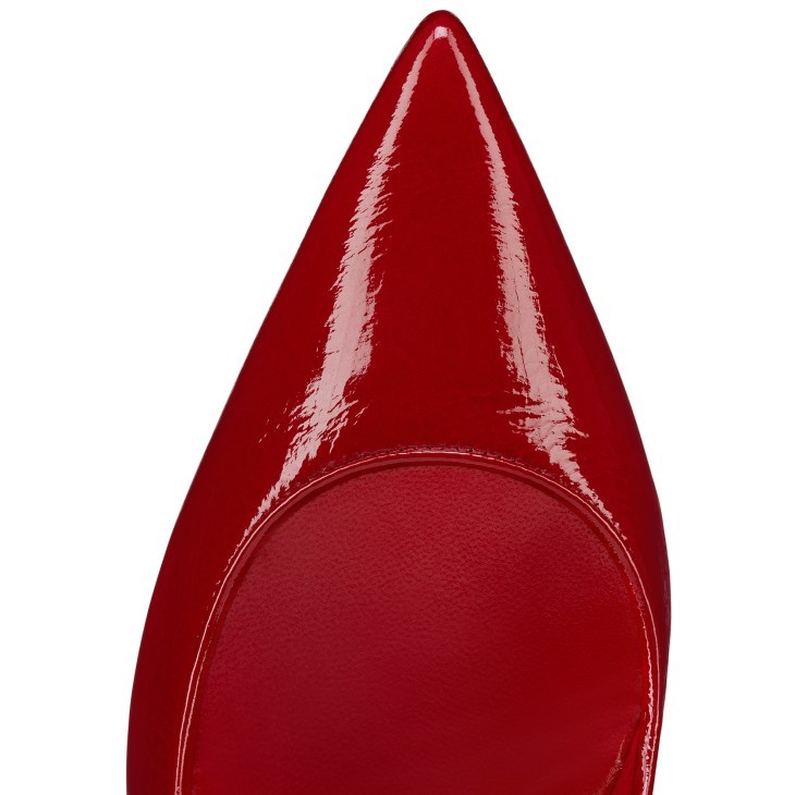 Christian Louboutin Eva 100 Pointed-toe Pumps In Red