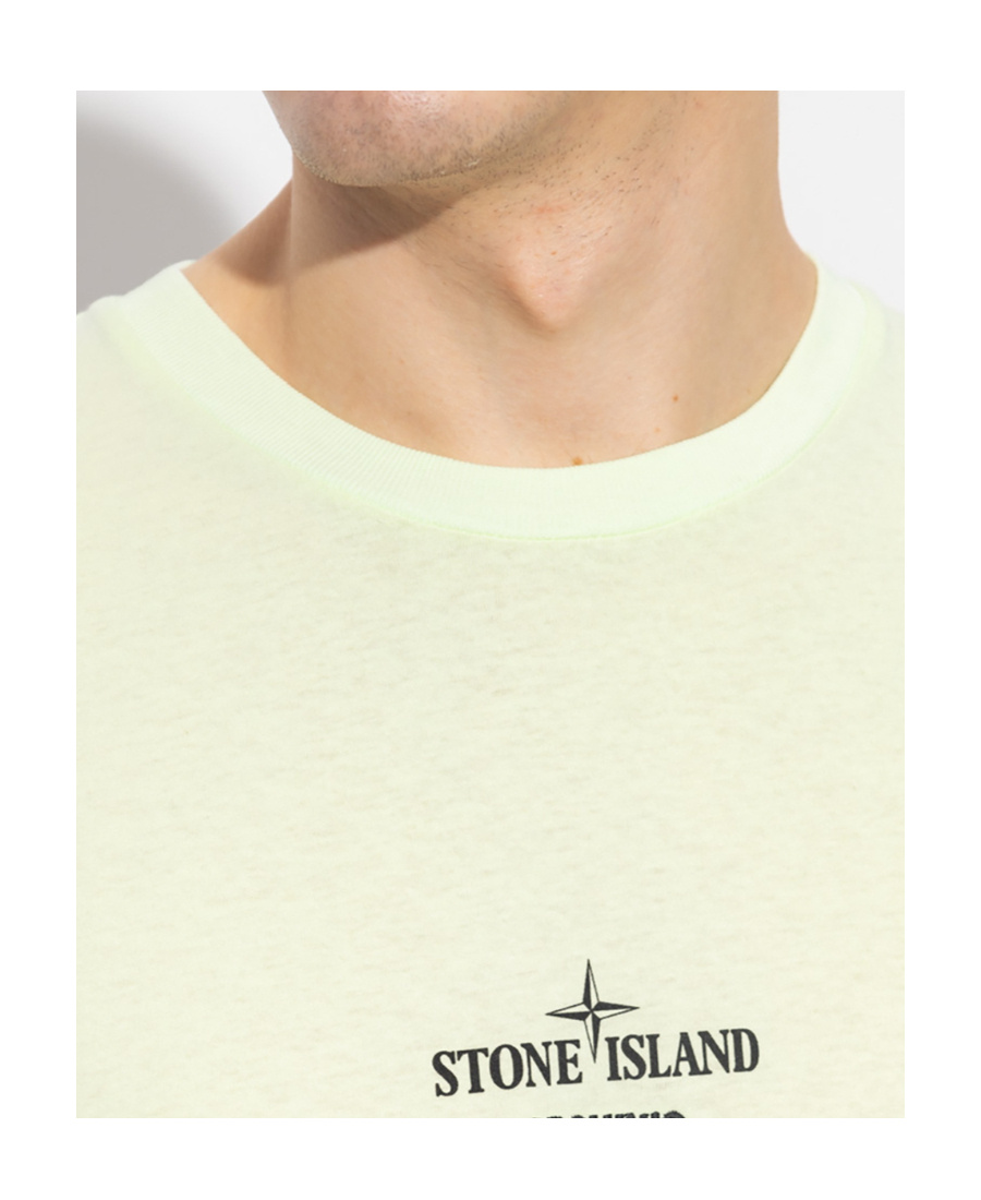 Stone Island Graphic-print T-shirt In Green