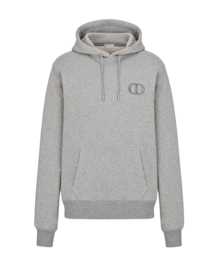 Dior Ss21 Embroidered Logo Pattern Gray
