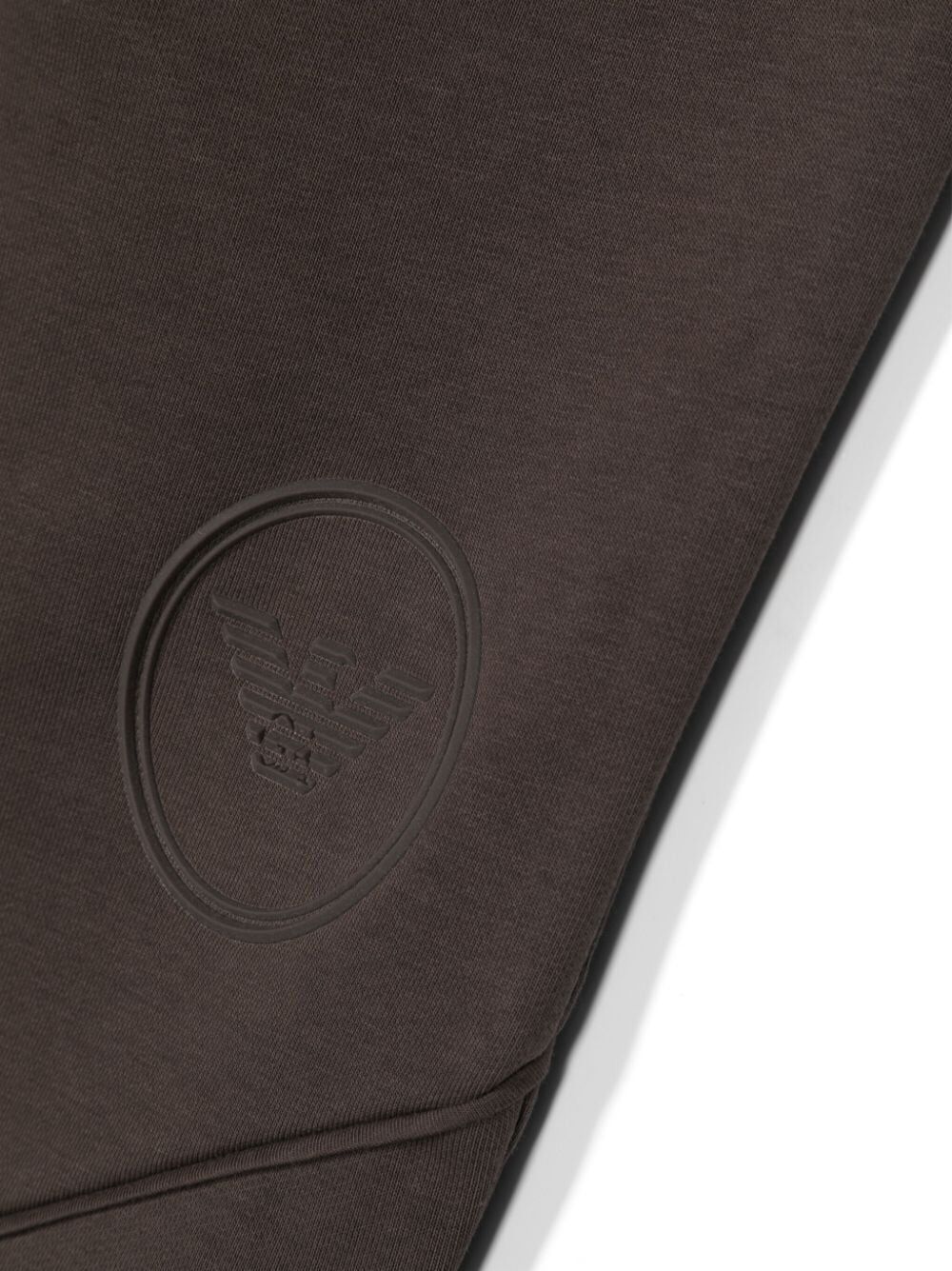 Emporio Armani Logo-embossed Panelled Track Pants In Black