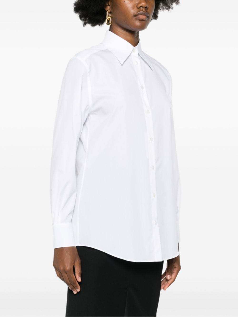 Dolce & Gabbana Camicia Collo Oversize In White
