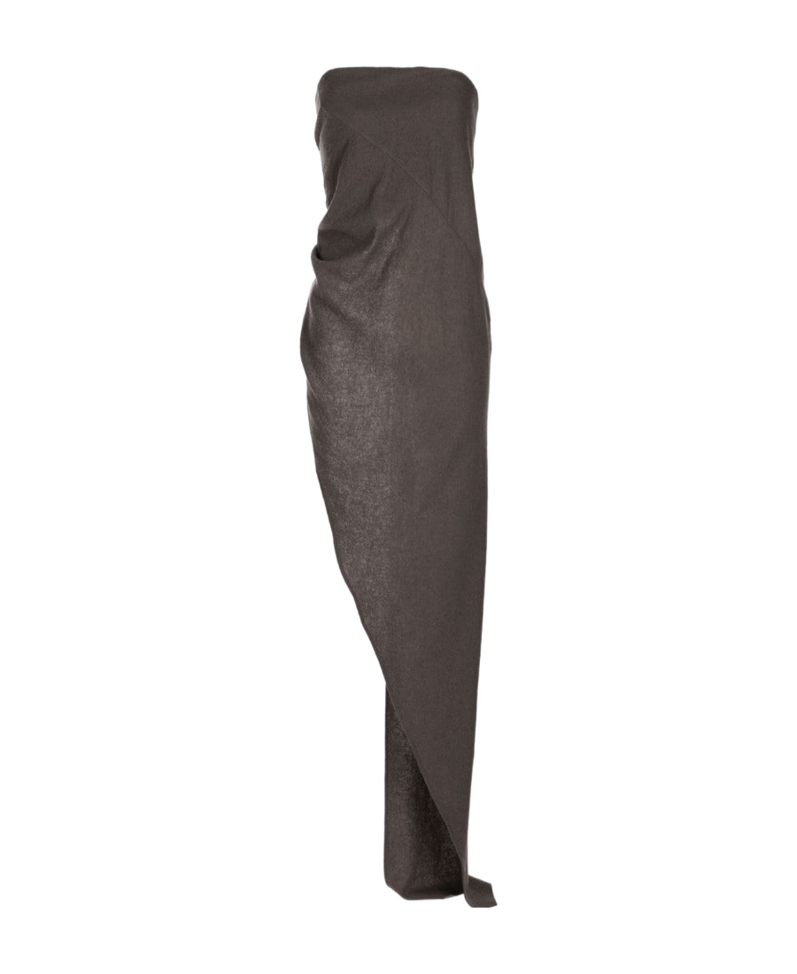 Rick Owens Asymmetrical Long Style Wiping Chest In Black