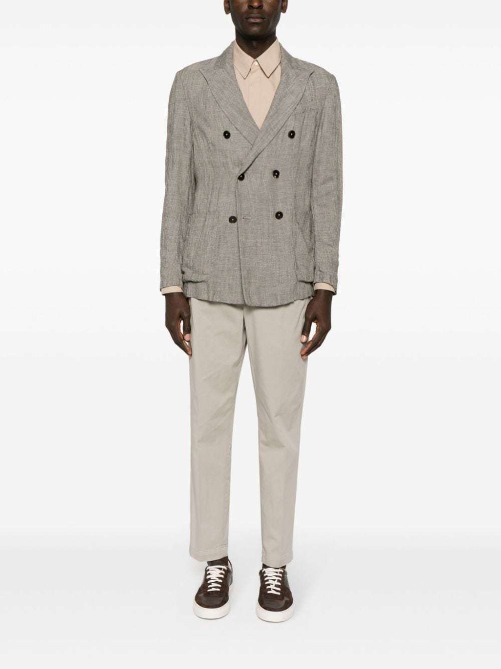 Shop Barena Venezia Siroco Single-breasted Blazer In Gray