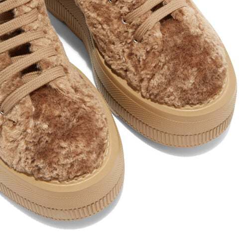 Casadei Nexus Fleece-texture Sneakers In Nude