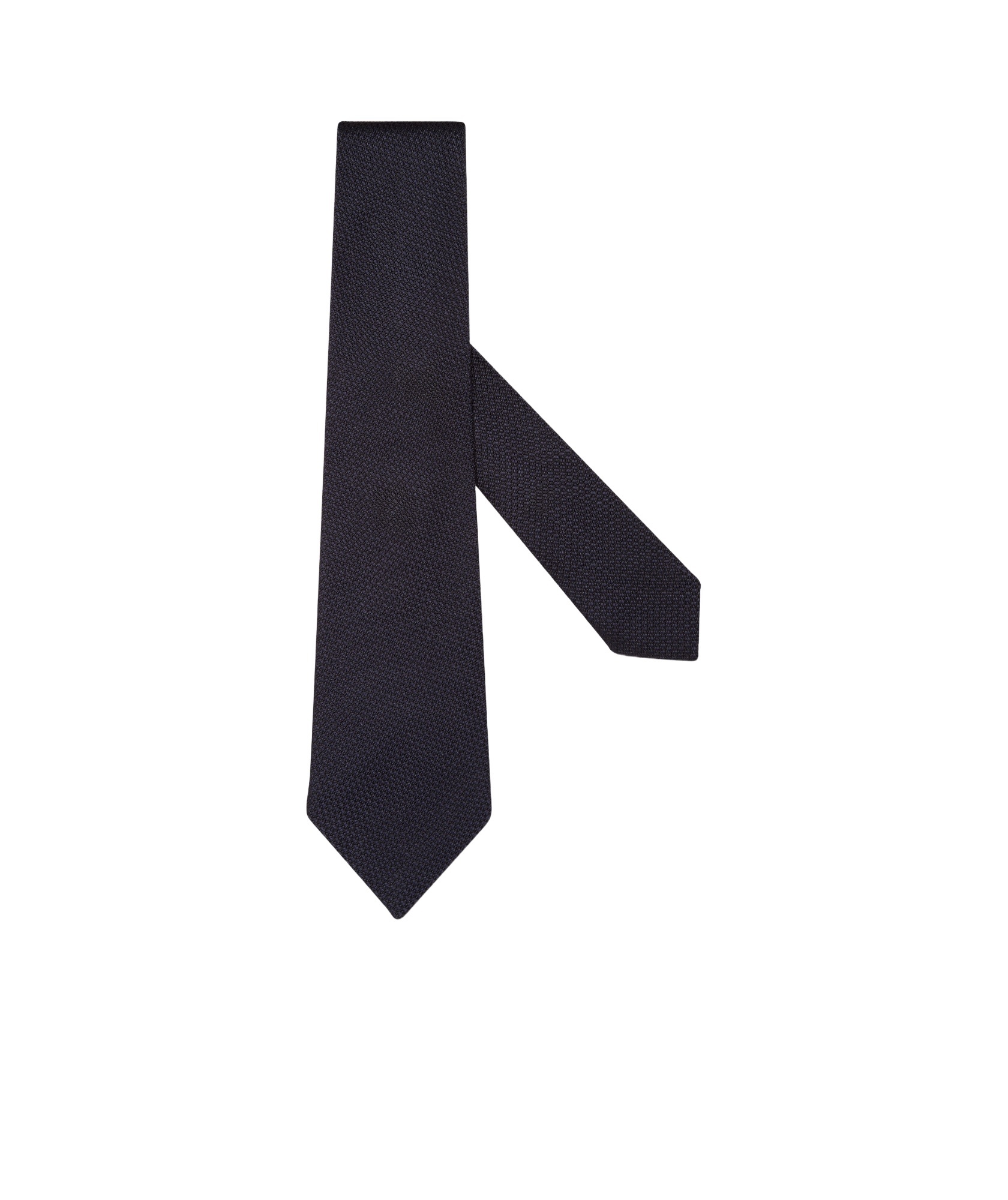 Zegna Silk Patterned Tie In Blue