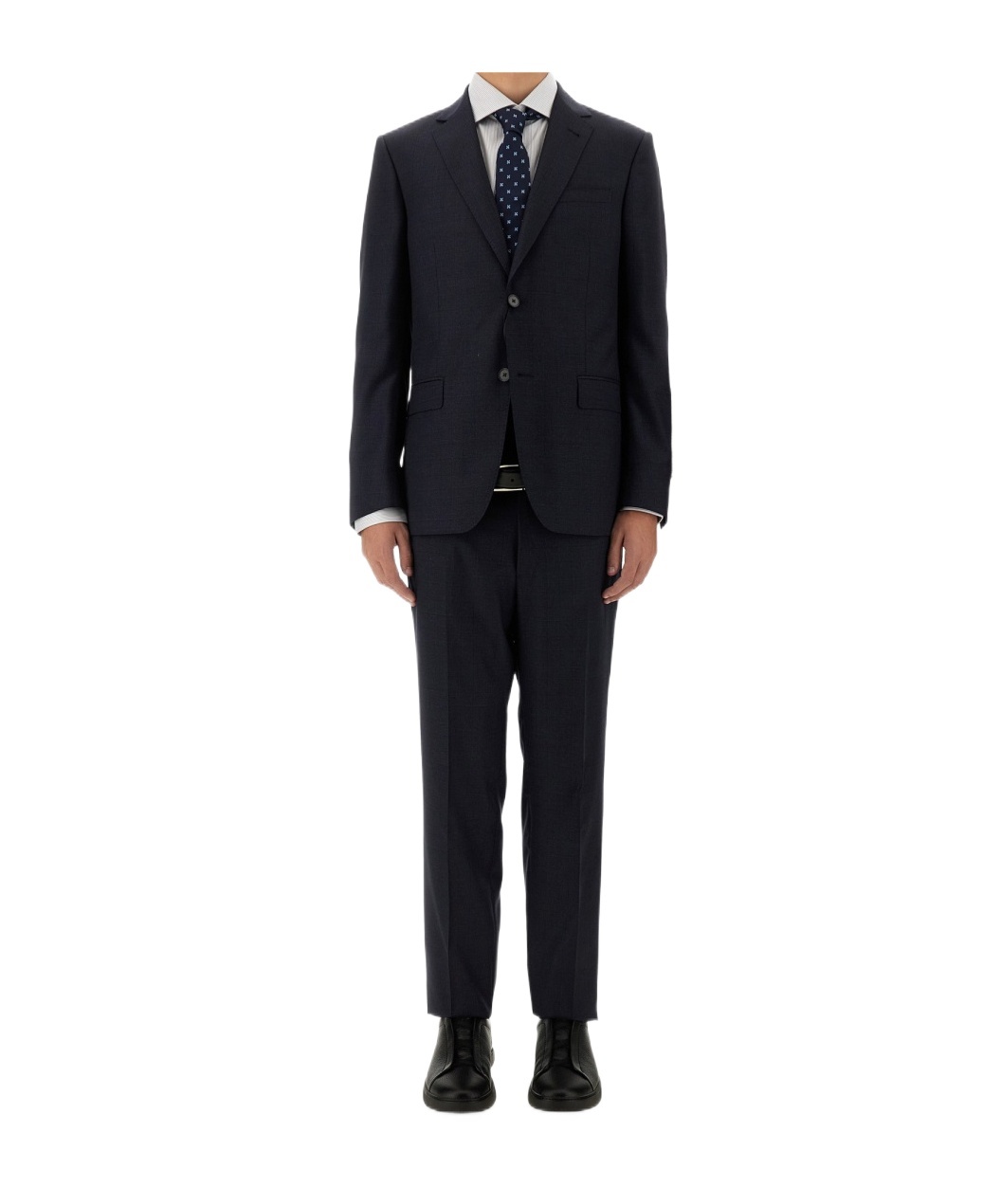 Zegna Single-breasted Dress In Black
