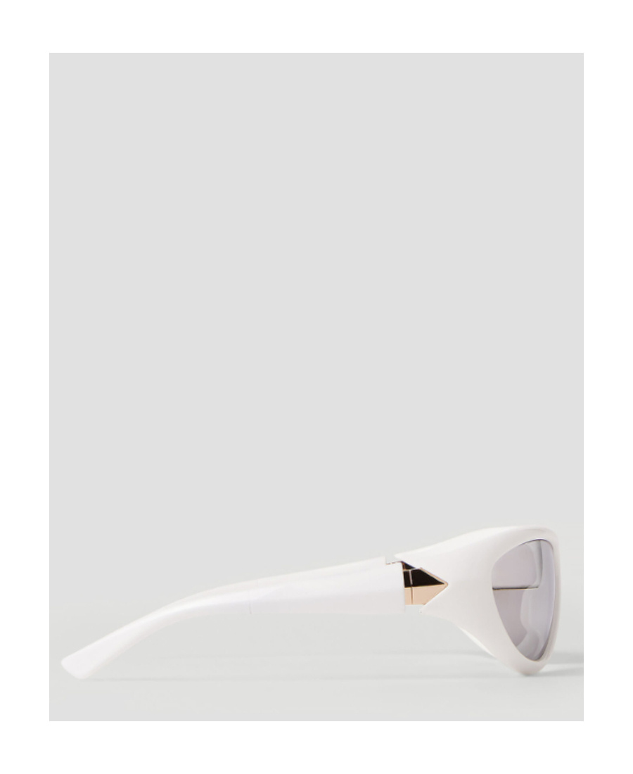 Bottega Veneta Eyewear Curve Sporty Cat Eye Frame Sunglasses In Gray