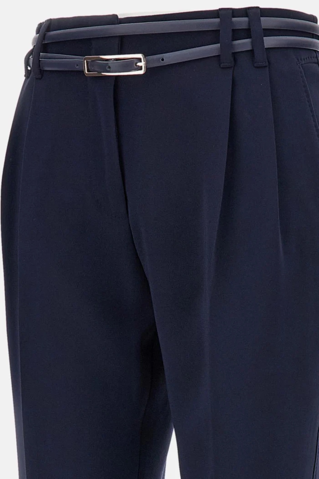 Max Mara Studio Pleated Tailored Trousers In Blue