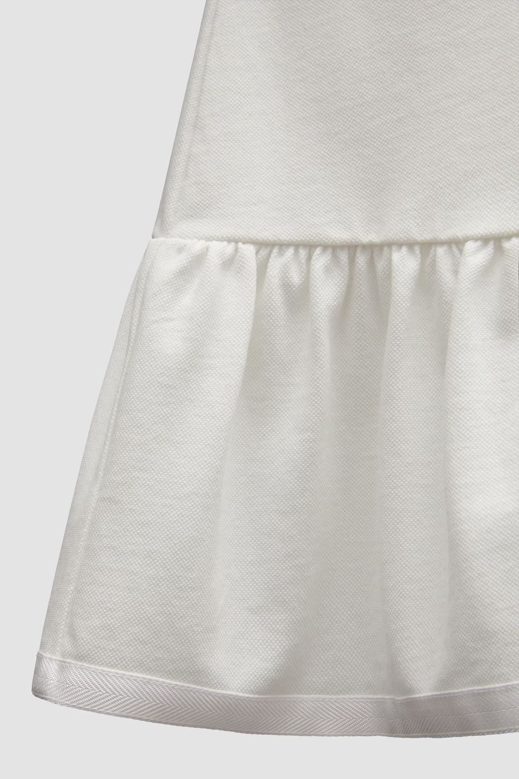 Moncler Short Sleeve Dress In White