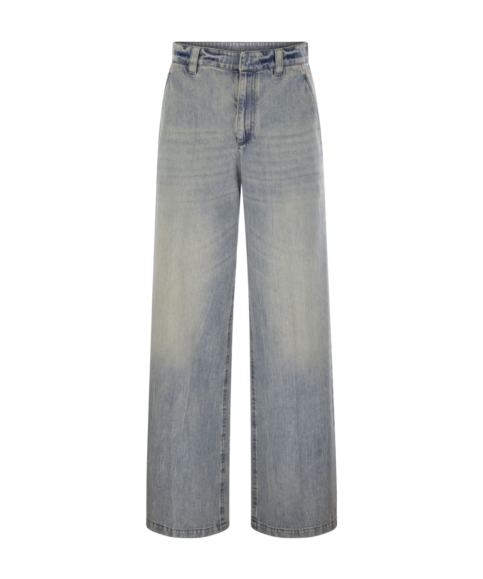 Brunello Cucinelli Belt-loop Jeans In Gray
