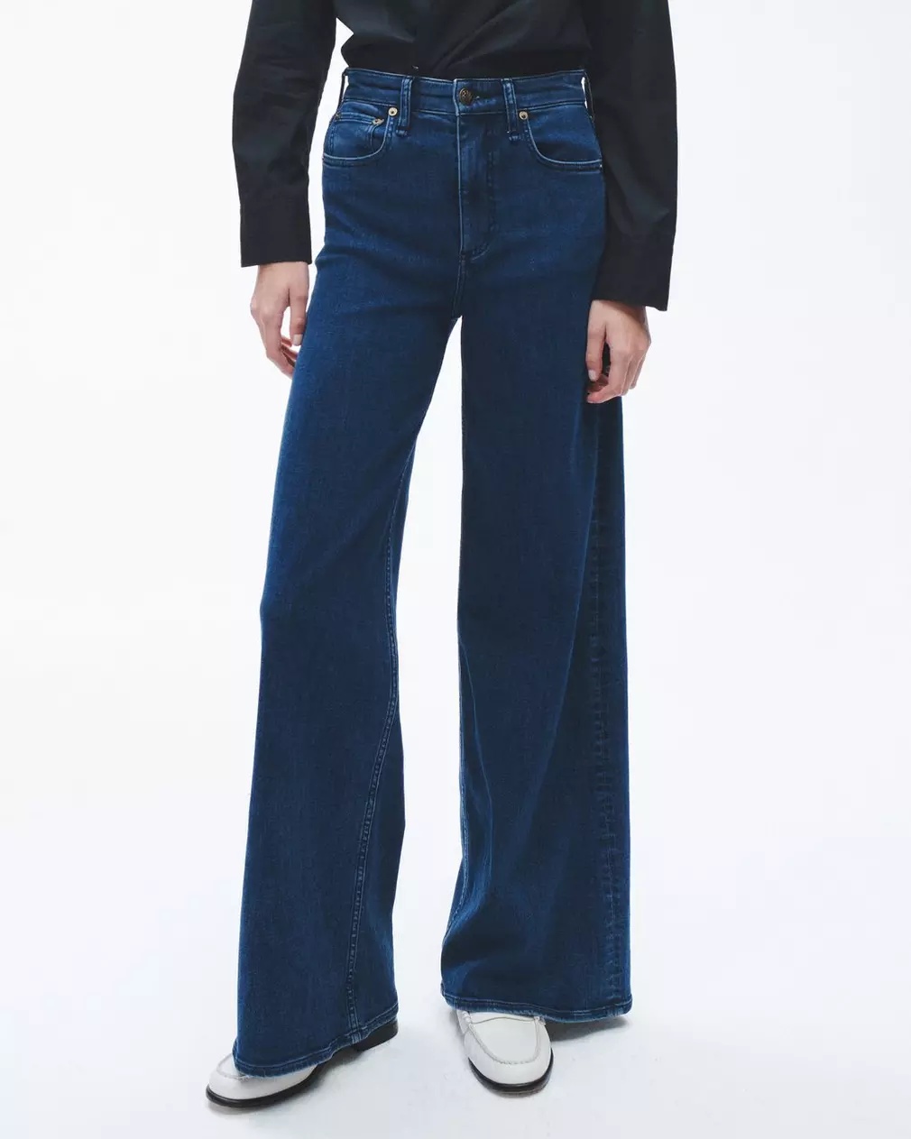 Rag & Bone Sofie Wide-leg Jeans In Blue