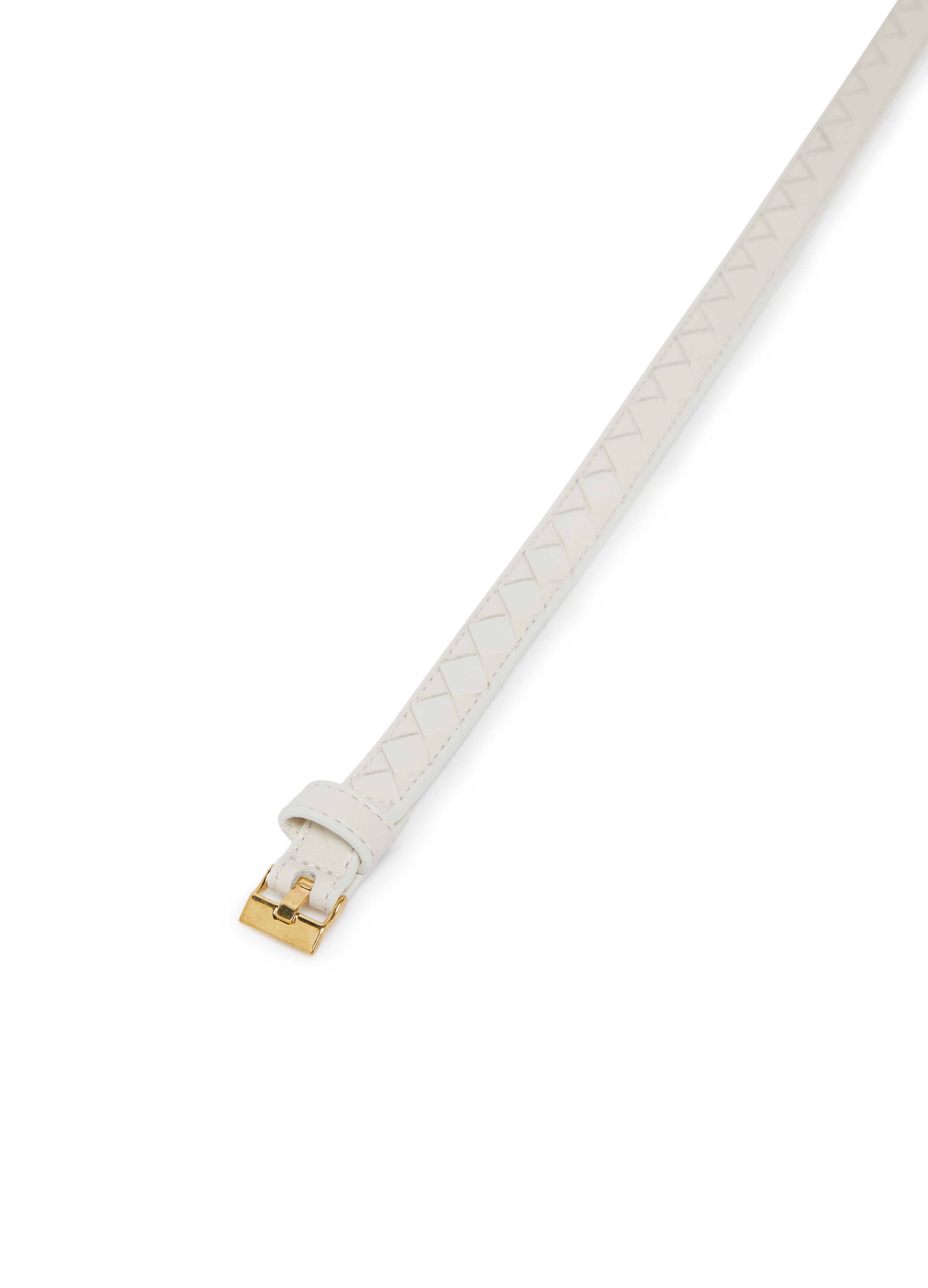 Bottega Veneta Adjustable Waist Belt In White