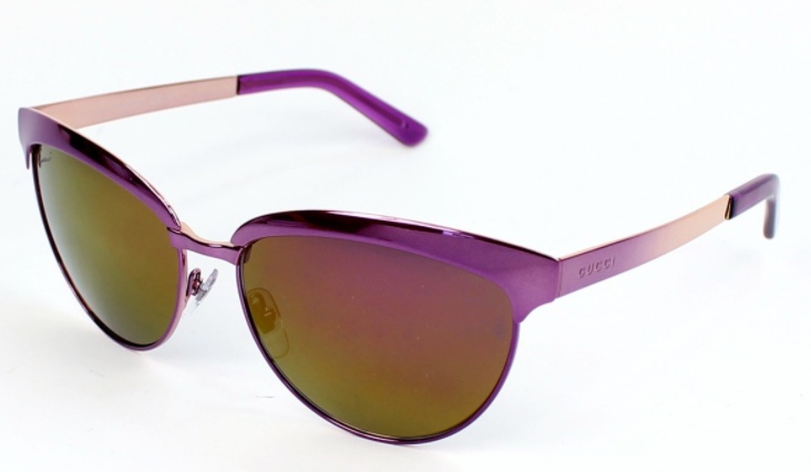 Gucci Round Frame Sunglasses In Multicolor