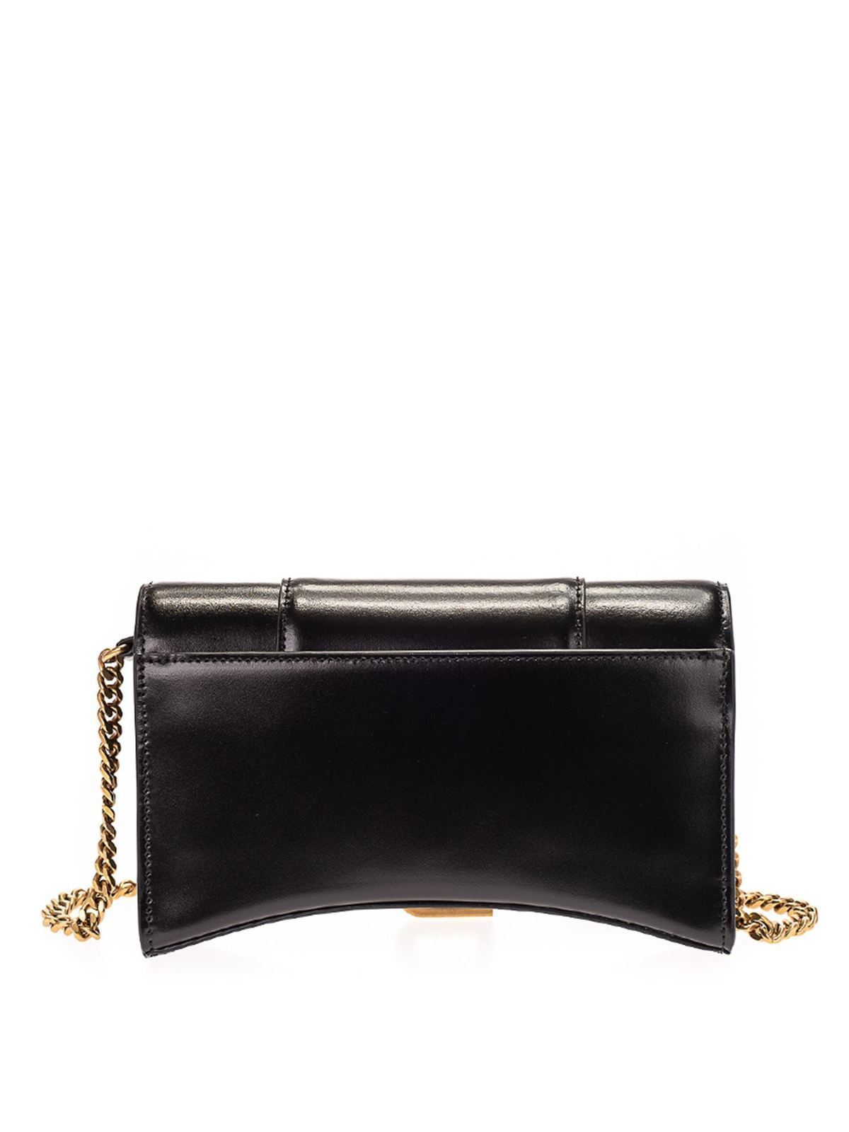 Balenciaga Bolsa Bandolera - Hourglass Mini In Black