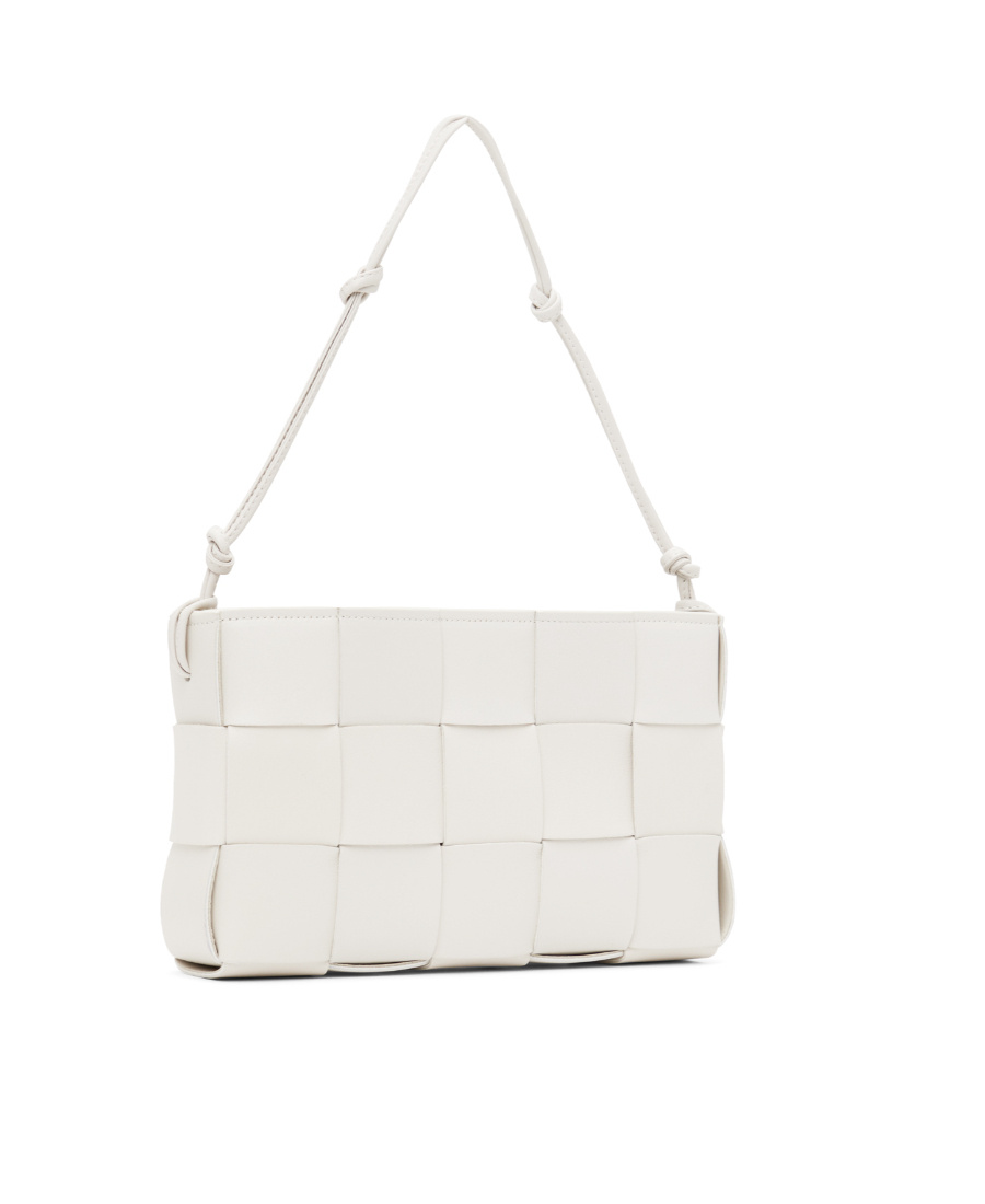 Bottega Veneta Cassette Shoulder Bag In White