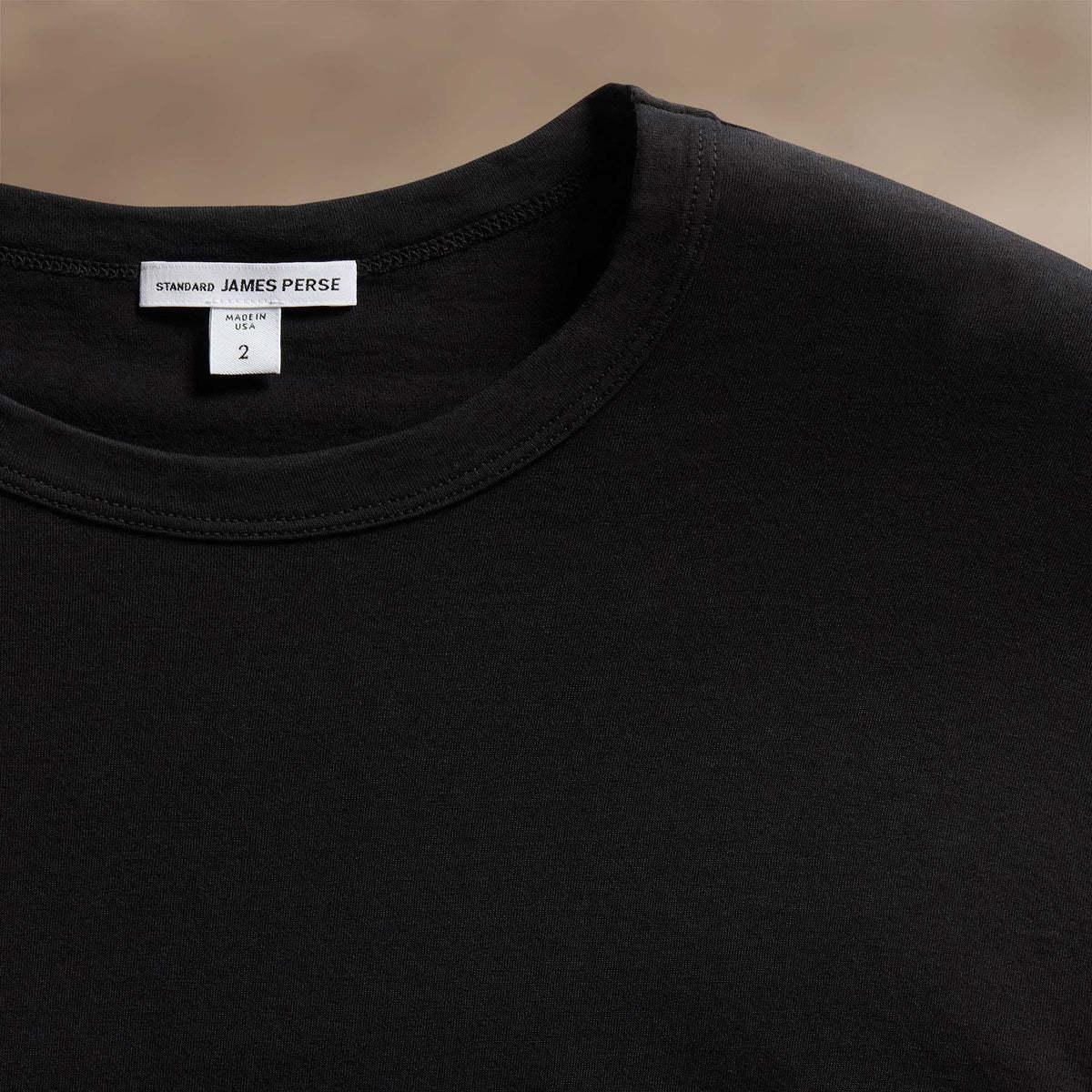 James Perse Long-sleeve Cotton T-shirt In Black