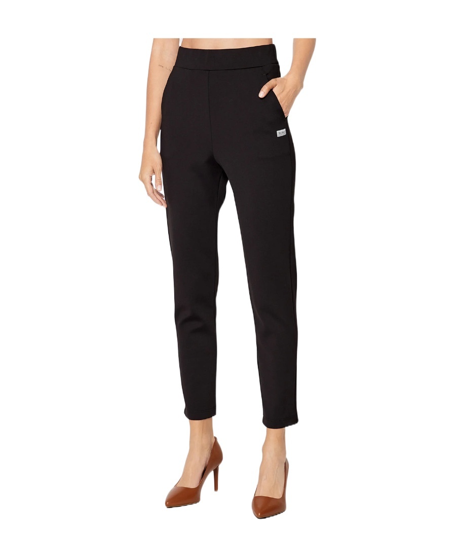 Max Mara Logo Casual Pants In Black