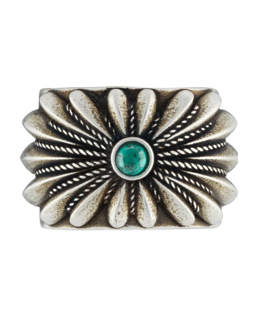 Gucci Interlocking G Floral-motif Ring In Multicolor