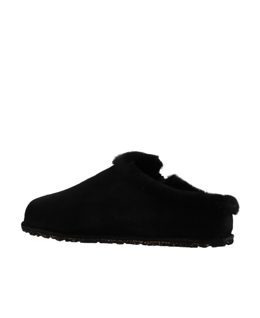 Birkenstock Zermatt Suede Slides In Black