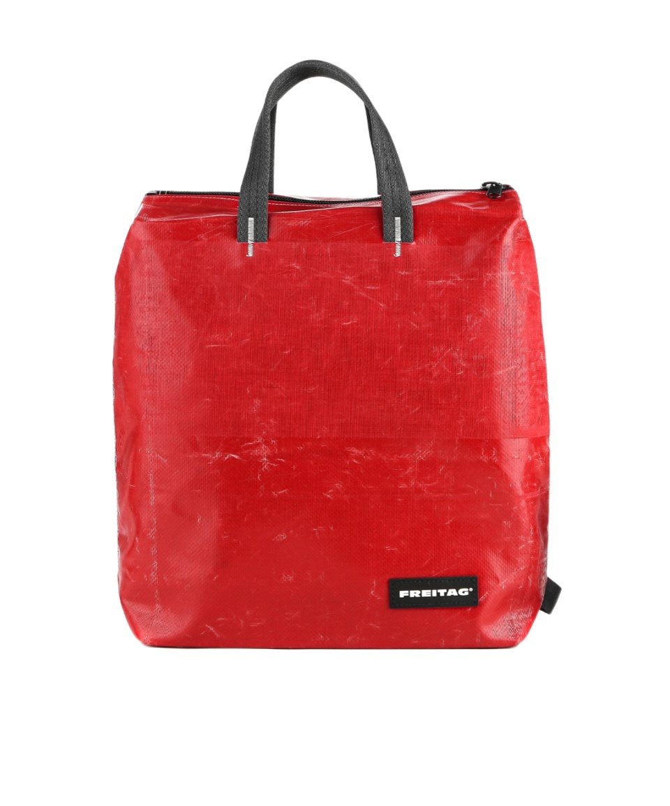 Shop Freitag Logo Backpack In Red