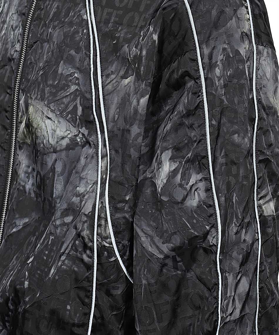 Off-white Men's Off Ao Biker Windbreaker Black In Black