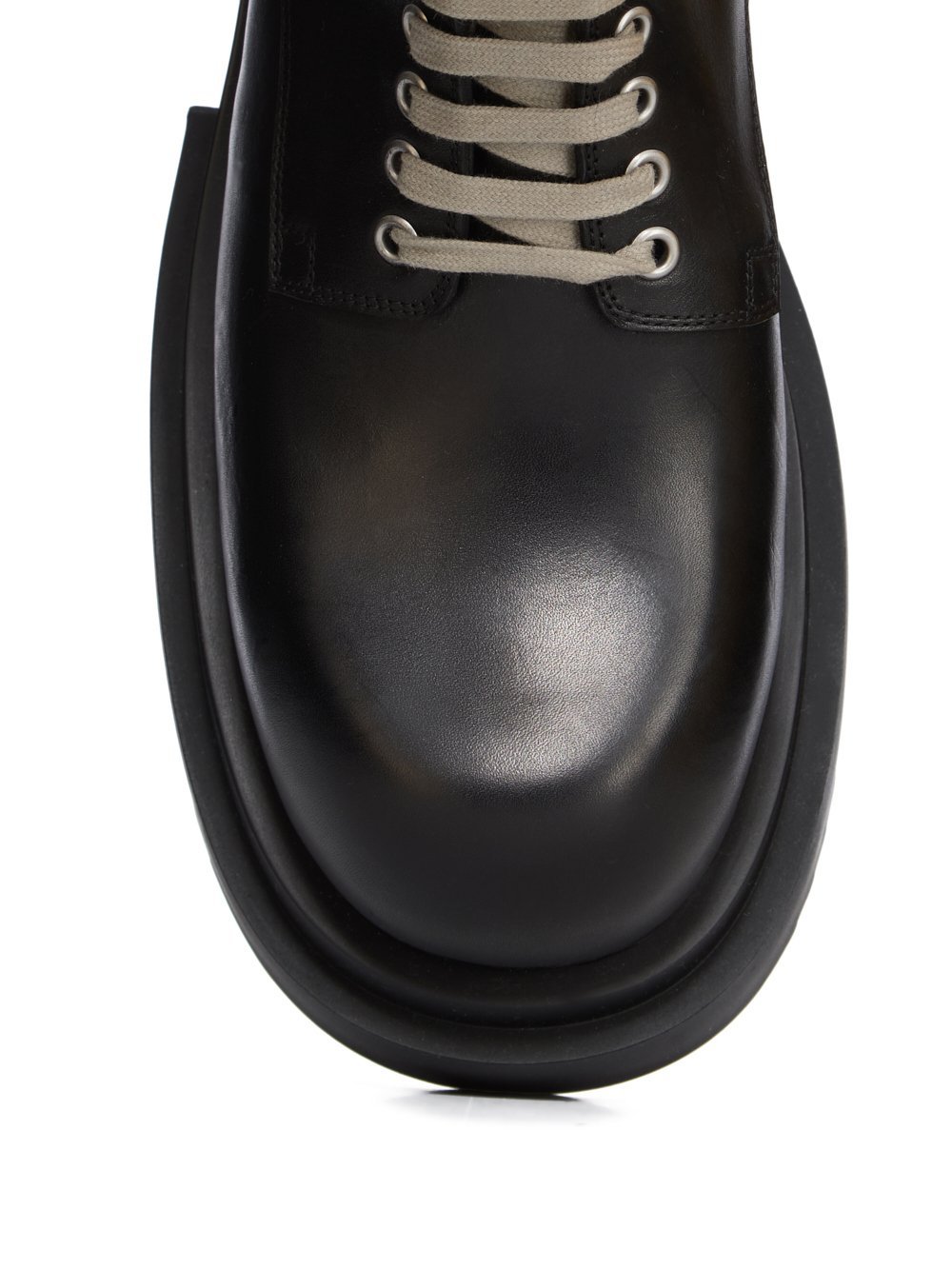 Rick Owens Laceup Bogun Boot In Black