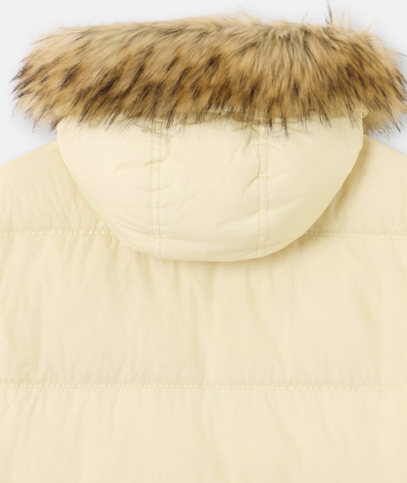 Stone Island Down Parka With Anti-drop And Wind Resistance In Neutral