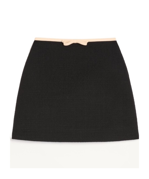 Valentino Bow Skirt In Black
