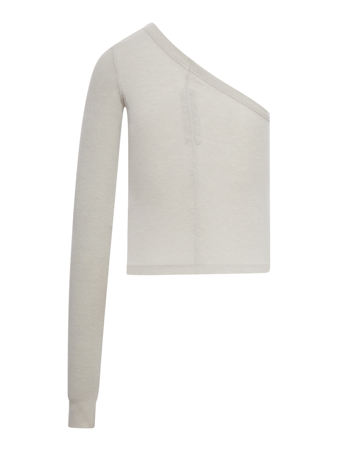 Rick Owens One Shoulder T-shirt In Gray