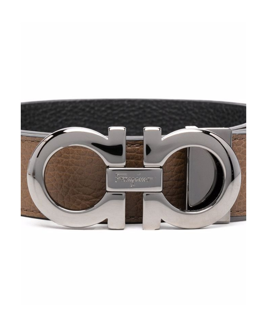 Ferragamo Logo Leather Belt In Green
