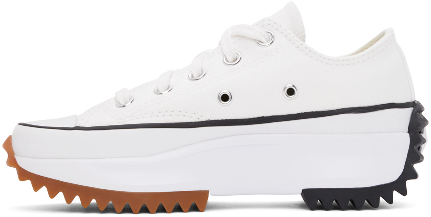 Converse Logo Lace Up Sneakers In White