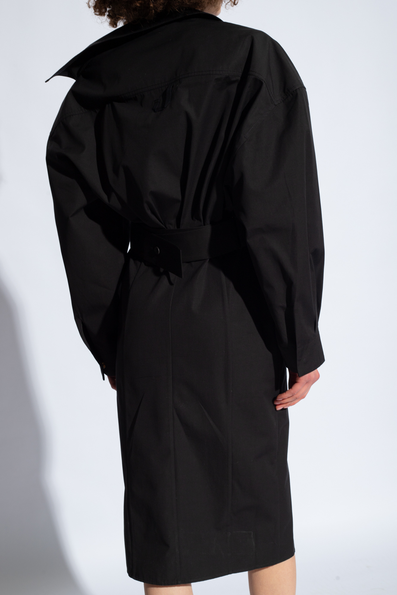 Jacquemus Woman Midi Dress Black Size 8 Cotton