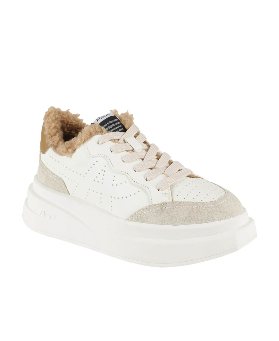 Ash Perforated-logo Chunky Sneakers In White