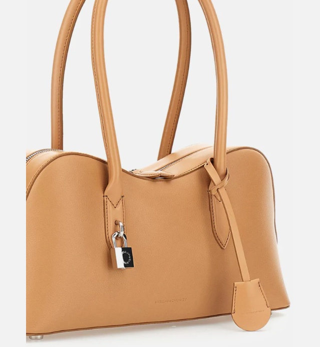 Stella Mccartney Ryder Faux Leather Shoulder Bag In Neutral
