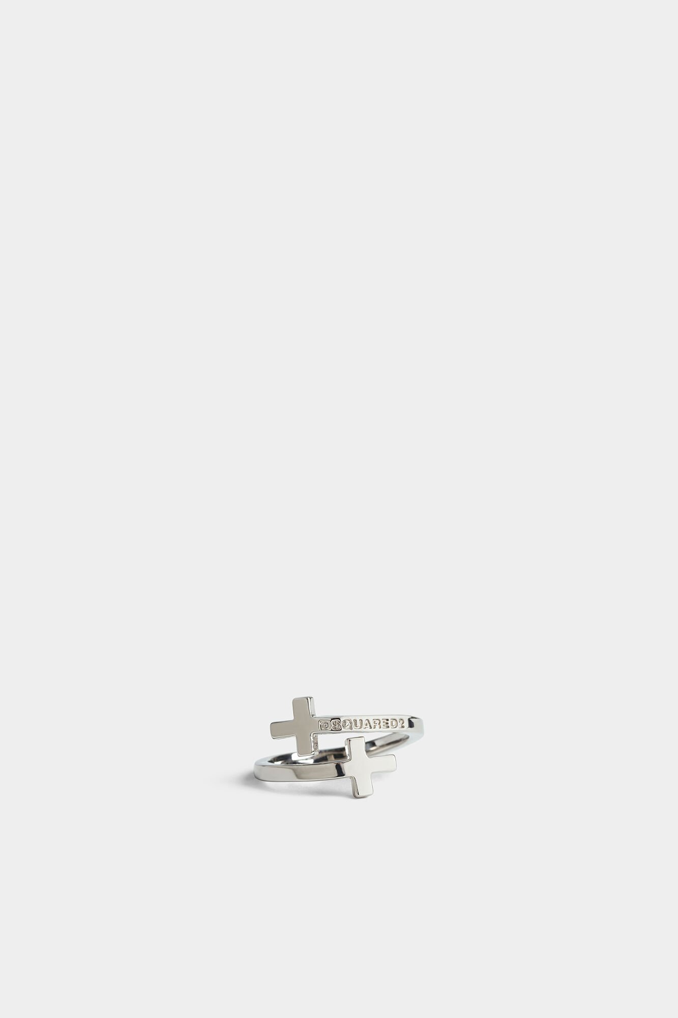 DSQUARED2 DSQUARED2 LOGO DEBOSSED CROSS RING
