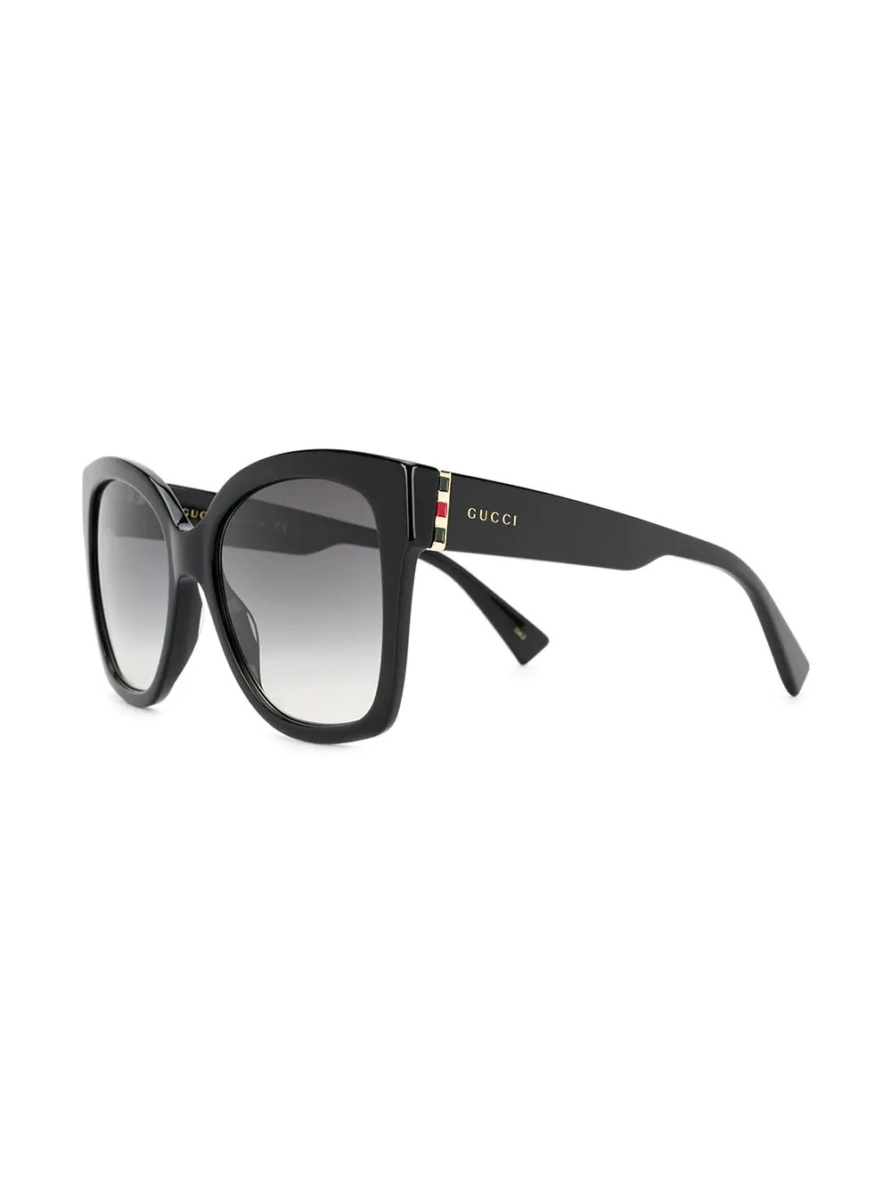 Gucci Eyewear Butterfly Sunglasses In Black