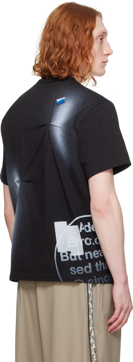 Ader Error Printed T-shirt In Black