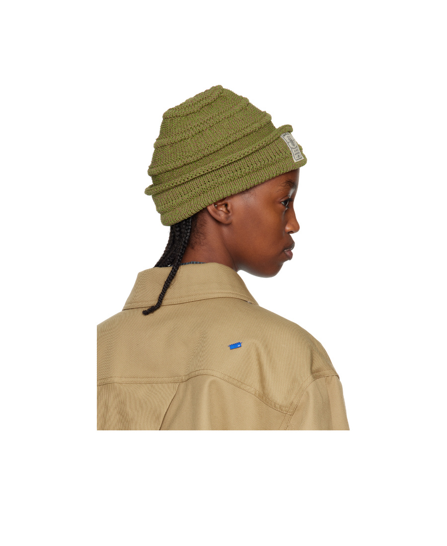 Ader Error Logo Woolen Cap In Nude